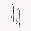 Hands Free Brown-Braided Dog Leash