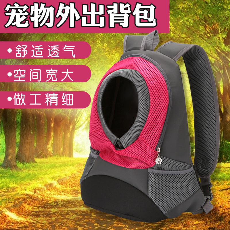 Pet backpack, dog shoulder bag,dog out convenient travel dog bag, pet supplies