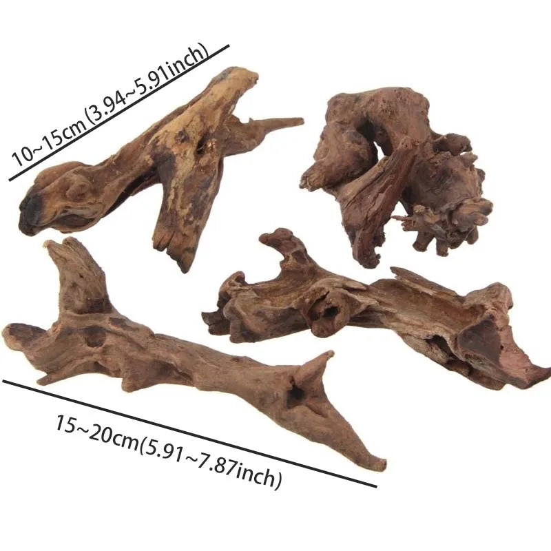 1PC Natural Aquarium Sinkable Driftwood, Fish Tank Decoration, Wood Aquatic, Landscape