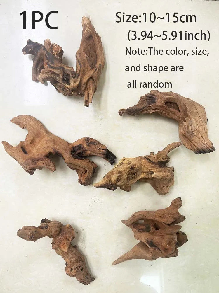 1PC Natural Aquarium Sinkable Driftwood, Fish Tank Decoration, Wood Aquatic, Landscape