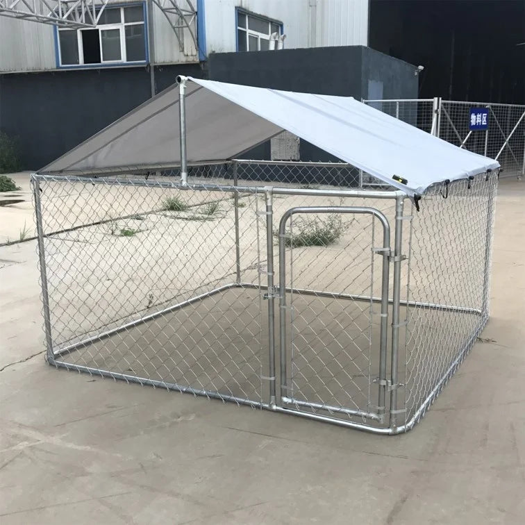Sustainable Outdoor Dog House Fine-Processed Iron Dog Kennels  User-Friendly Metal Chain Dog Cages