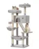 Discount Modern Large Luxury Cactus Cat Tree & Scratcher with Sisal Scratching Post Plush Cat House Customized Wood Cat Tower