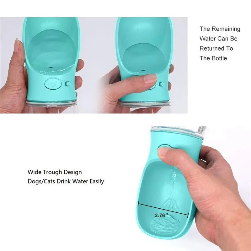 350/550/1000ML Portable Pet Water Bottle For Small and Large Dogs, great for Traveling with Puppies and Cats Drinking Bowl Bulldog Water Dispenser Feeder.