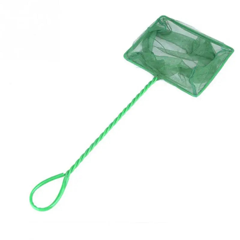 Portable Fish Net with Long Handle, Square Shaped Aquarium Accessories, Fish Tank Landing Net,  Net Fish, Floating Objects Cleaning Tool