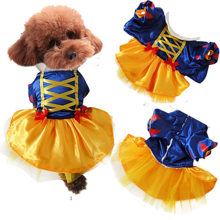 Dog Clothes, Snow White Halloween Costume, Pet Dog Clothes,  Pet Costume