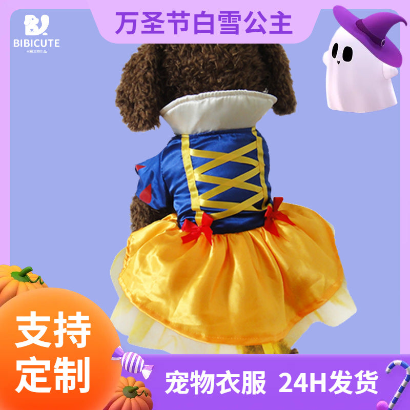 Dog Clothes, Snow White Halloween Costume, Pet Dog Clothes,  Pet Costume