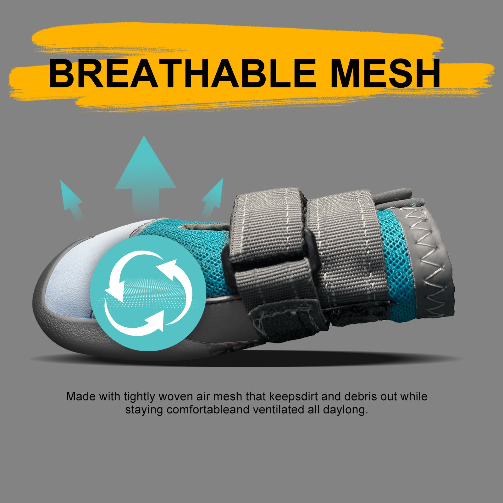 New Dog Shoes-Cross Border Pet Mesh, Breathable Dog Shoes, Non-Slip Wear-Resistant, Heat-Insulating Pet Shoes