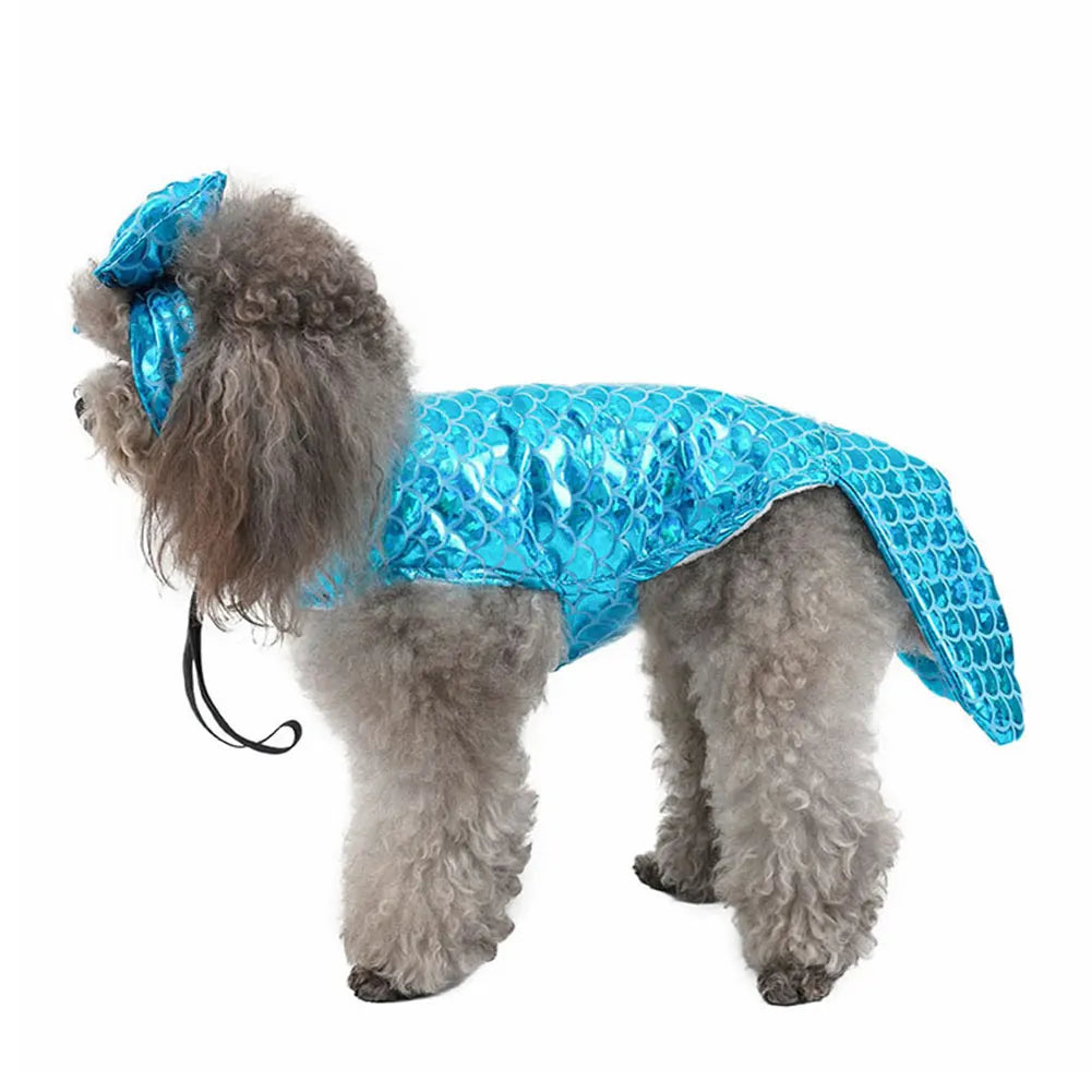 Mermaids Dog Costume, Personalised Fun Dog Costumes & Cosplay Novelty Dog Clothes For Small, Medium, Large Dogs Pet