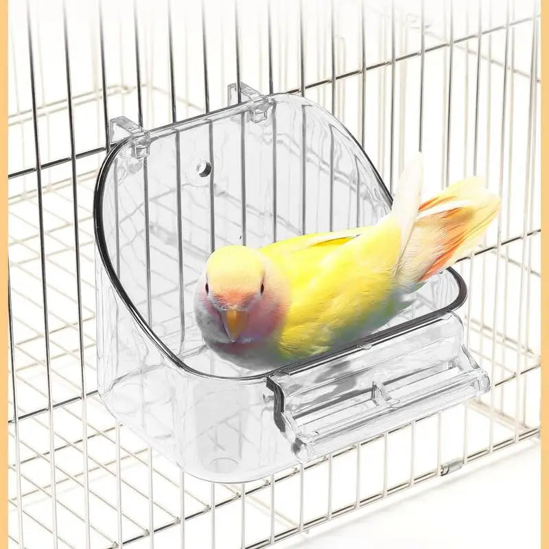 Bird Bath for a Parrot Bathing Tub, Bird Cage Bath, Bird Bathtub Pool ,Convenient, Thick Sturdy for Cockatiel, Parrots, and Small Birds