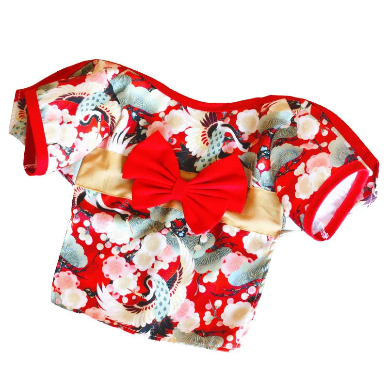 Festival, Formal, Pet Dog Costumes for Small, Medium Dogs/ Japanese Style Puppy small dog,cat clothes French Bulldog Shiba Inu Kimono