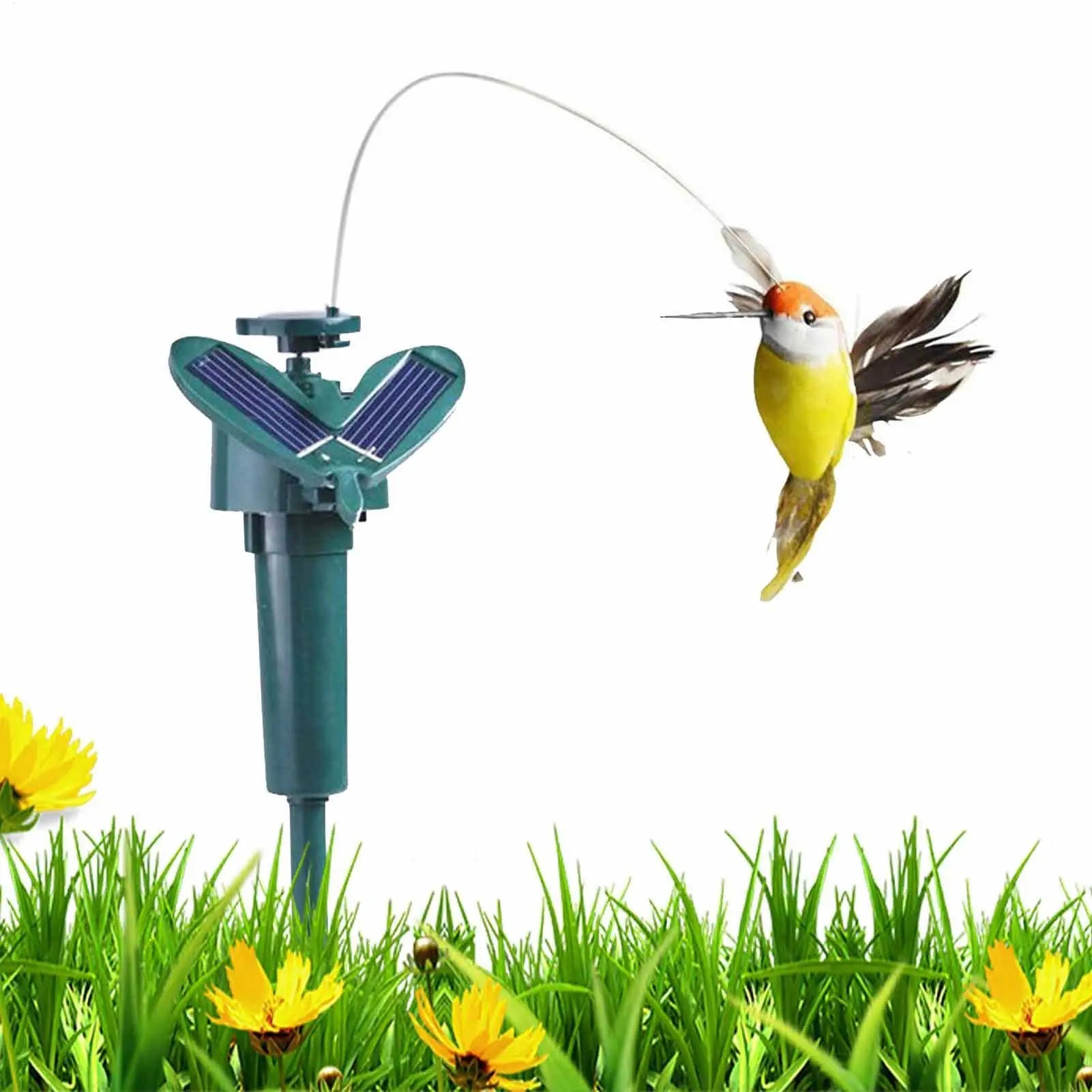 Creative, Auto Flying, Solar Hummingbird, Outdoor Simulation, Artificial Feather Color Birds, Indoor Courtyard, Garden, Decoration