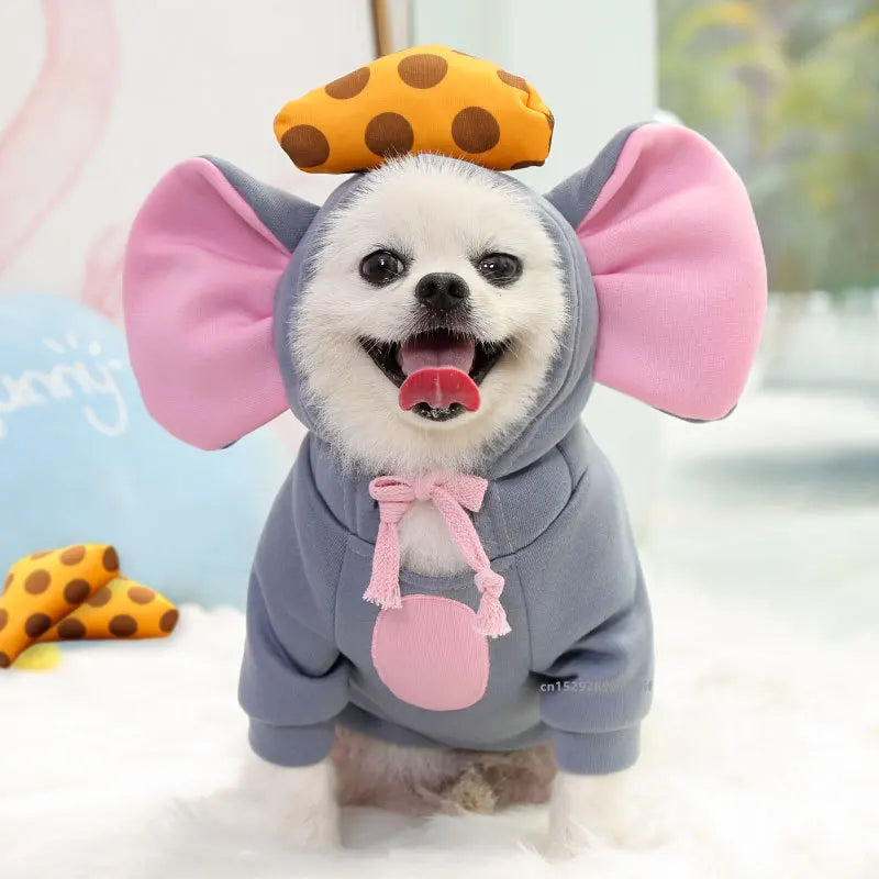 Warm Costume Coat for your fur babies!  Dog, Cat Hoodies for a cozy sweater, costume, Outfit,  Clothes Halloween, Perfect for the cooler weatherr use in Autumn and Winter.