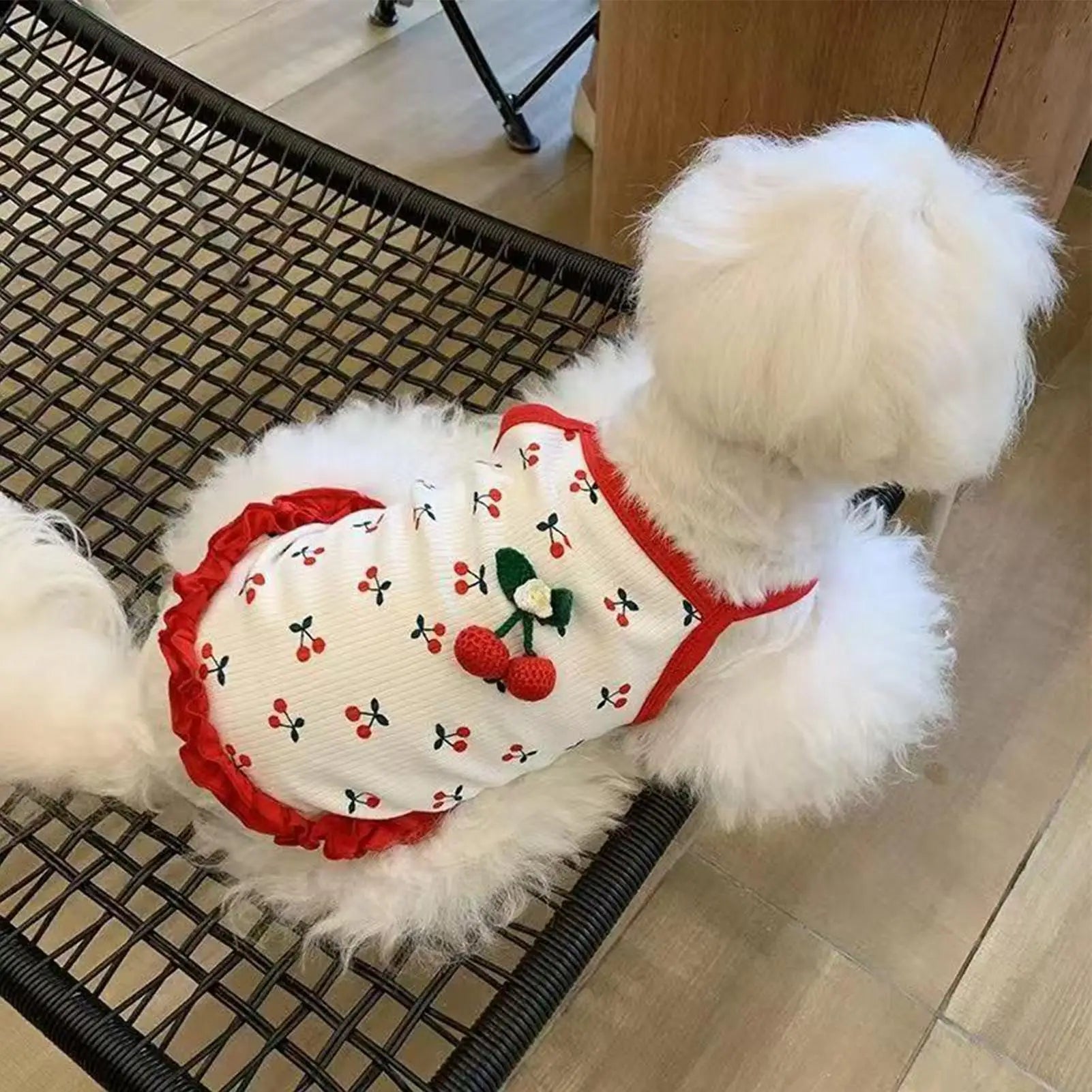 Pet Vest, Cat Clothing, Cute Dog Clothing for Small Dog, Cherry Dog Vest for the summer, Summer Breathable Vest, Breathable Soft, Pet Clothes