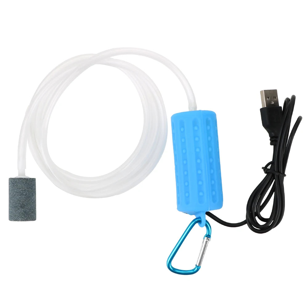 Fish Tank Accessories, Mini USB Mute Energy Saving Supplies, Aquatic Terrarium Filter Aquarium, Fish Tank, Oxygen Air Pump Portable