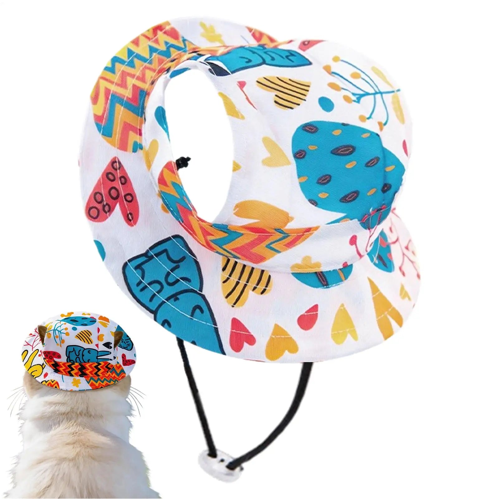 1PC Pet Sun Hat, Adjustable Pet Sun Hat, For Cat or Dog, Breathable Dog Sunshade Hats, Outdoor Travel, Pet Fisherman Hat Sun Protection