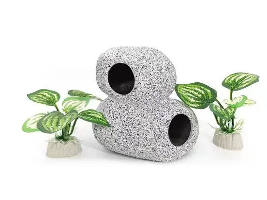 Aquarium Ornaments, Simulation Plants, Fish Tank Landscaping Decorations, Plastic Water Plants, Flowers, Trees, Rocks,and Accessories
