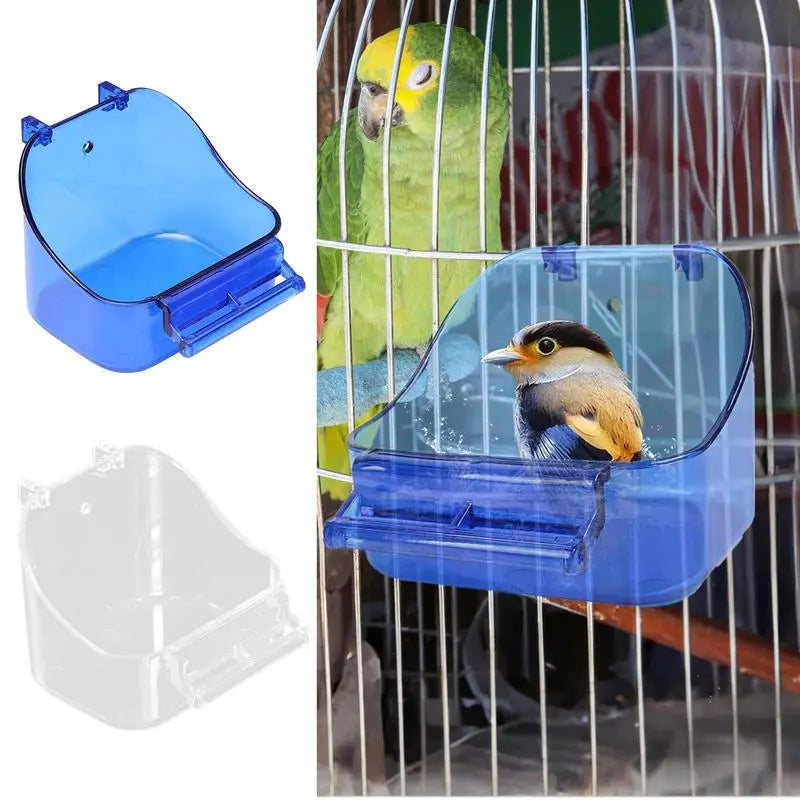 Bird Bath for a Parrot Bathing Tub, Bird Cage Bath, Bird Bathtub Pool ,Convenient, Thick Sturdy for Cockatiel, Parrots, and Small Birds
