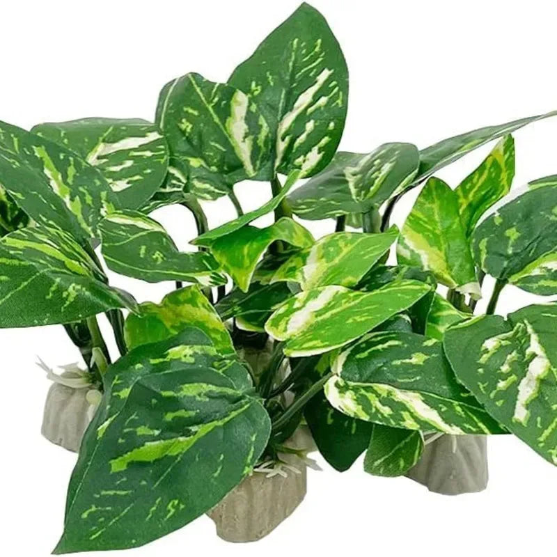 Aquarium Ornaments, Simulation Plants, Fish Tank Landscaping Decorations, Plastic Water Plants, Flowers, Trees, Rocks,and Accessories