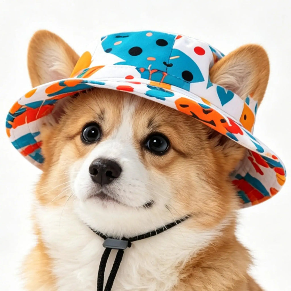 1PC Pet Sun Hat, Adjustable Pet Sun Hat, For Cat or Dog, Breathable Dog Sunshade Hats, Outdoor Travel, Pet Fisherman Hat Sun Protection