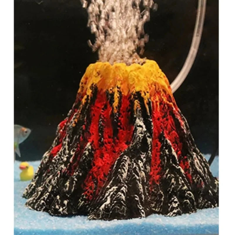 Aquarium Accessories, Resin Crafts, Simulation Artificial Volcano, Rockery Fish Tank Decor, Pet Supplies Ornament   Home Decoration