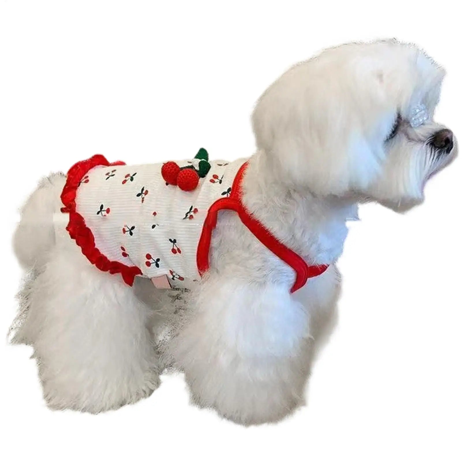 Pet Vest, Cat Clothing, Cute Dog Clothing for Small Dog, Cherry Dog Vest for the summer, Summer Breathable Vest, Breathable Soft, Pet Clothes