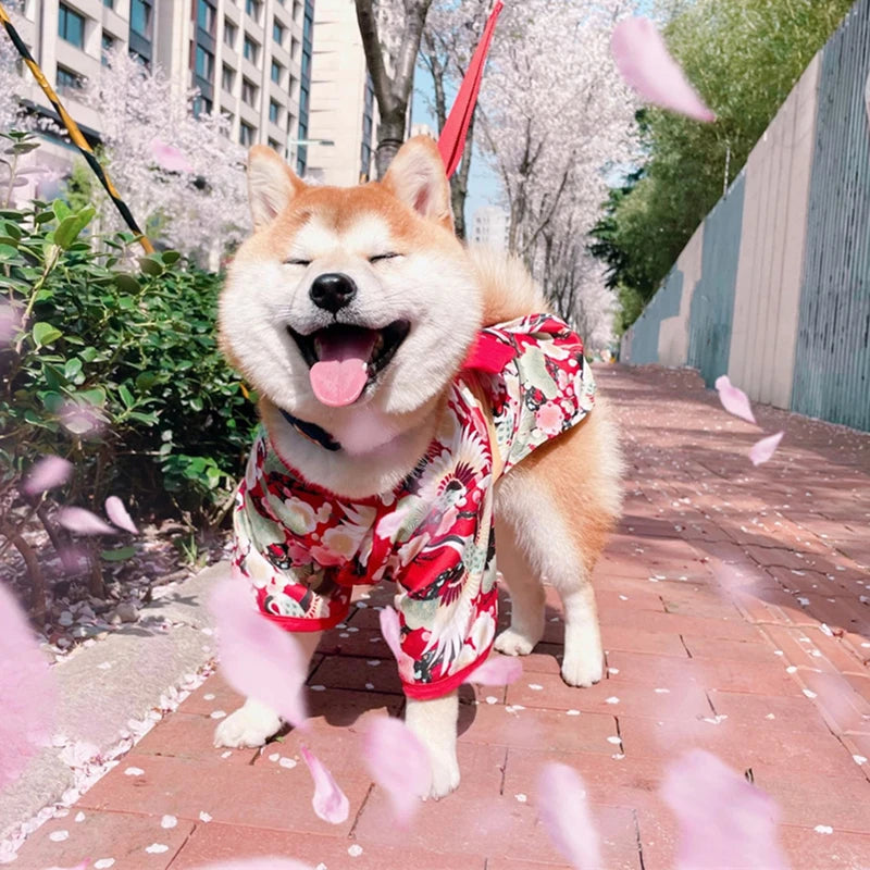 Festival, Formal, Pet Dog Costumes for Small, Medium Dogs/ Japanese Style Puppy small dog,cat clothes French Bulldog Shiba Inu Kimono