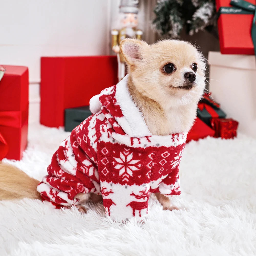 Dog Christmas Costumes, with elk designs that will keep your pet warm, It can also as a warm Christmas coat For Small, Large Dogs, and Cats. Sweater Xmas Gifts For Pet Lovers