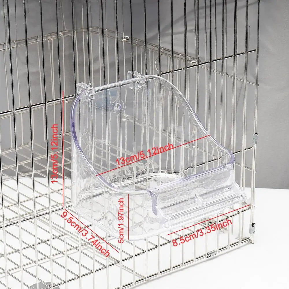 Bird Bath for a Parrot Bathing Tub, Bird Cage Bath, Bird Bathtub Pool ,Convenient, Thick Sturdy for Cockatiel, Parrots, and Small Birds