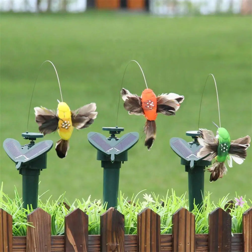 Creative, Auto Flying, Solar Hummingbird, Outdoor Simulation, Artificial Feather Color Birds, Indoor Courtyard, Garden, Decoration