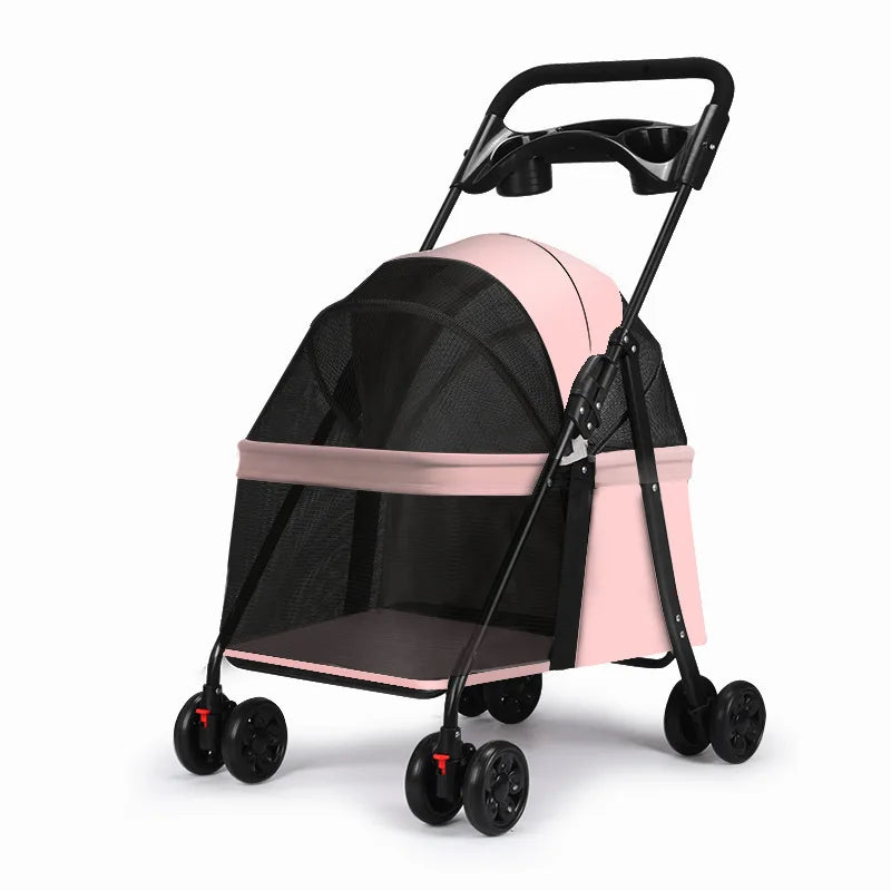 Pet Stroller, Cart for Cats, Small Dogs, ,Teddy Cart Out Lightweight Folding Pet Products