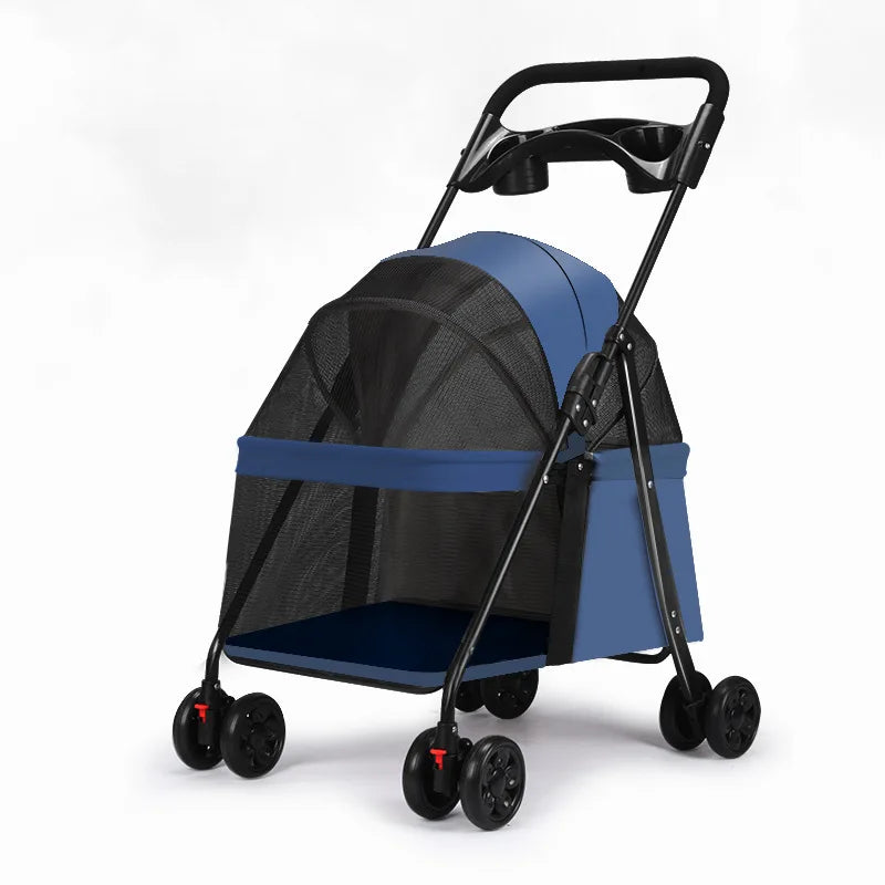 Pet Stroller, Cart for Cats, Small Dogs, ,Teddy Cart Out Lightweight Folding Pet Products