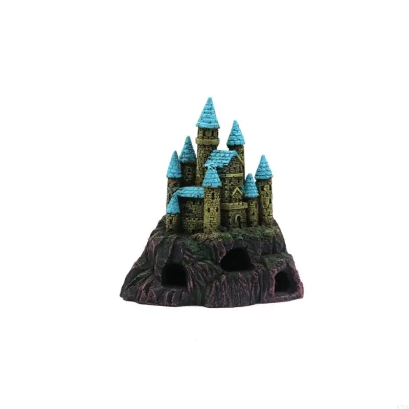Resin Castle Aquarium Decoration | Fish Tank Cave Shelter & Hideout Ornament