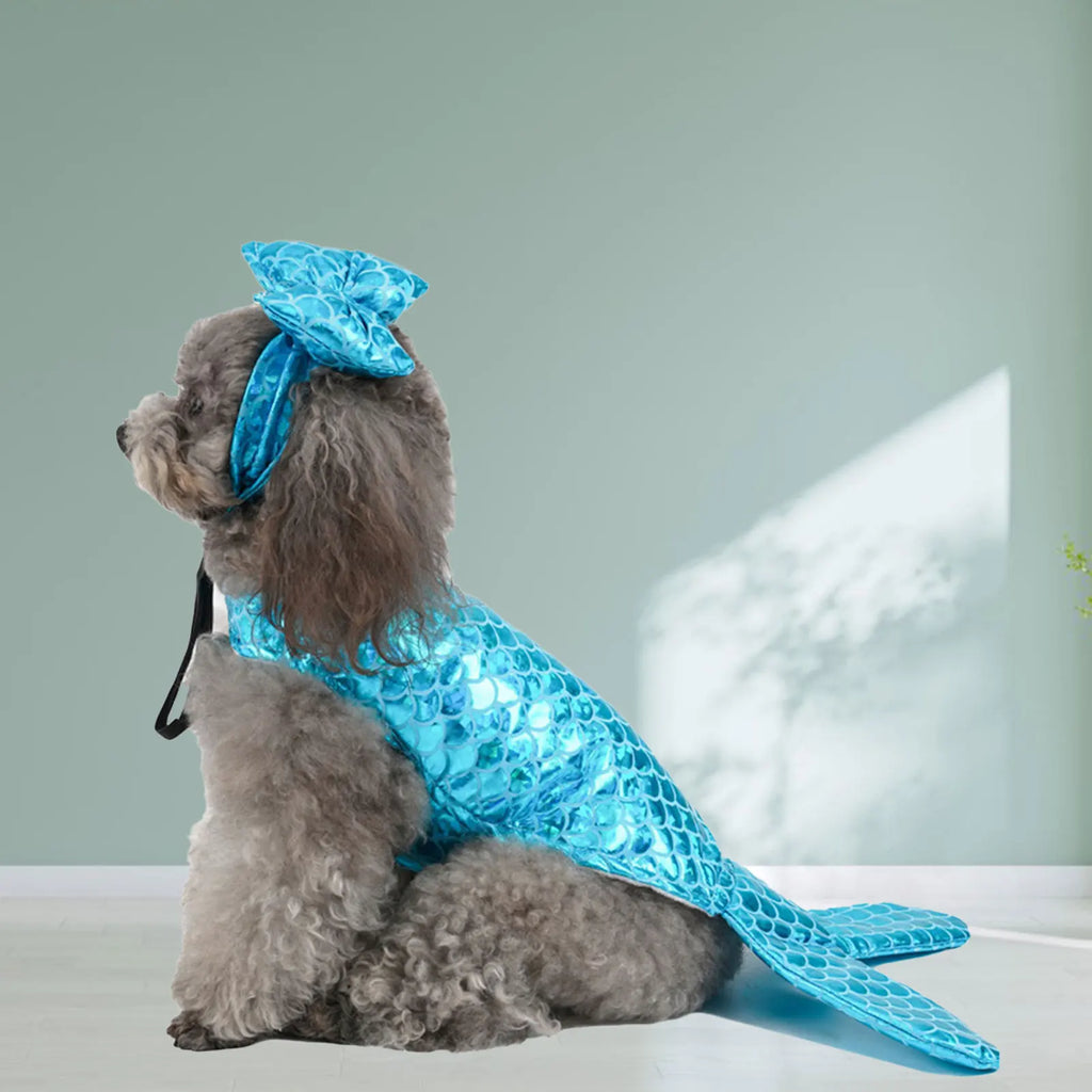 Mermaids Dog Costume, Personalised Fun Dog Costumes & Cosplay Novelty Dog Clothes For Small, Medium, Large Dogs Pet