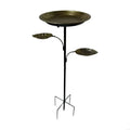 Elegant, Metal Bird Bath And Feeder, For Garden With Stable 5 Leg Base, Attracts Wild Birds for Patios, Outdoor, Decors KXRE