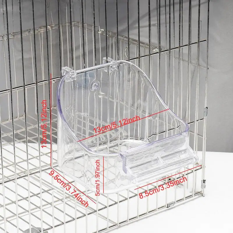 Bird Bath for a Parrot Bathing Tub, Bird Cage Bath, Bird Bathtub Pool ,Convenient, Thick Sturdy for Cockatiel, Parrots, and Small Birds