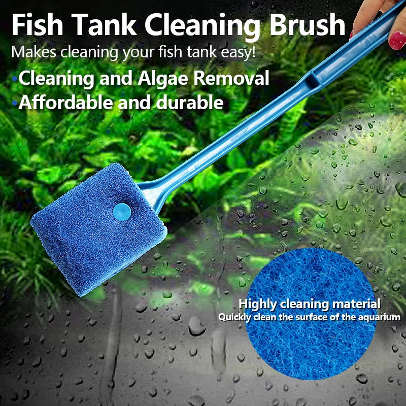 Fish Tank Glass Cleaner, Plant Cleaning Brush, Floating, Cleaning, Window Algae Scraping Sponge, Accessories, Aquarium Fish Tank Cleaning tool