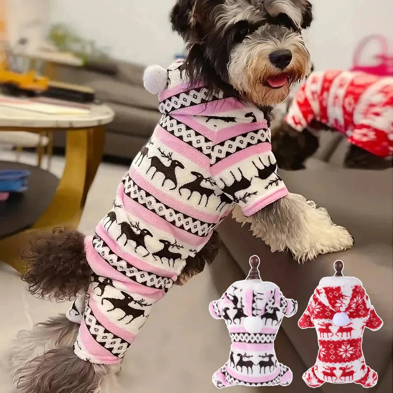 Dog Christmas Costumes, with elk designs that will keep your pet warm, It can also as a warm Christmas coat For Small, Large Dogs, and Cats. Sweater Xmas Gifts For Pet Lovers