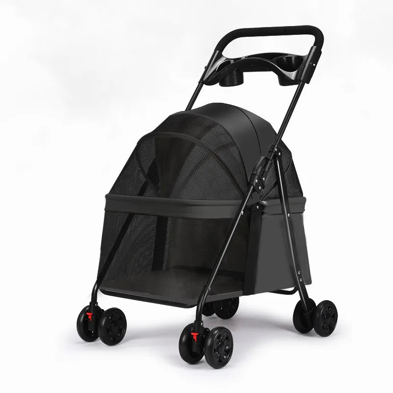 Pet Stroller, Cart for Cats, Small Dogs, ,Teddy Cart Out Lightweight Folding Pet Products