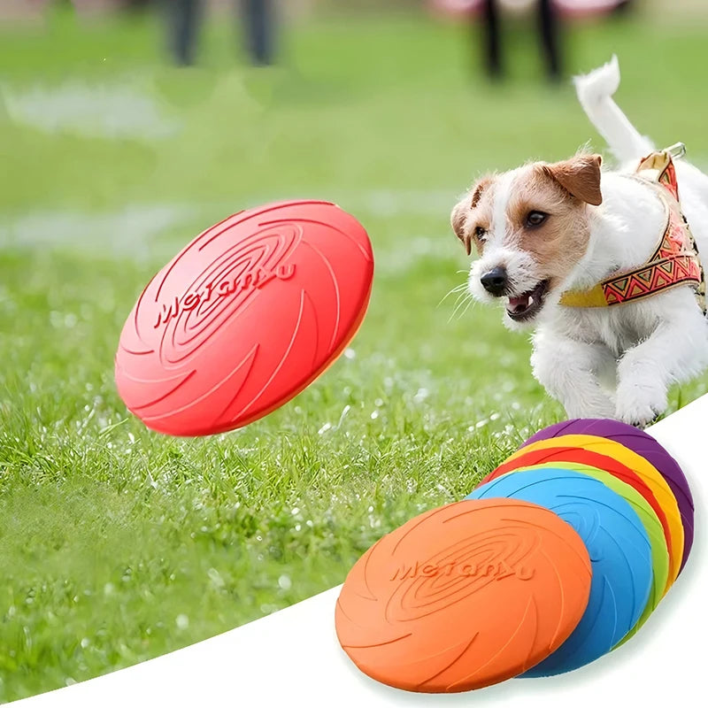 Dog Toys, Silicone Flying Disc, Fashion Multicolor, Resistant Chew Toys, Puppy Outdoor Game Training, Interactive Supplies