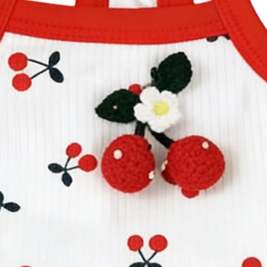 Pet Vest, Cat Clothing, Cute Dog Clothing for Small Dog, Cherry Dog Vest for the summer, Summer Breathable Vest, Breathable Soft, Pet Clothes