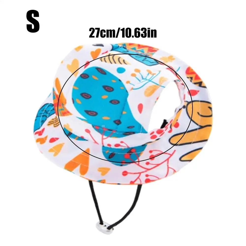 1PC Pet Sun Hat, Adjustable Pet Sun Hat, For Cat or Dog, Breathable Dog Sunshade Hats, Outdoor Travel, Pet Fisherman Hat Sun Protection