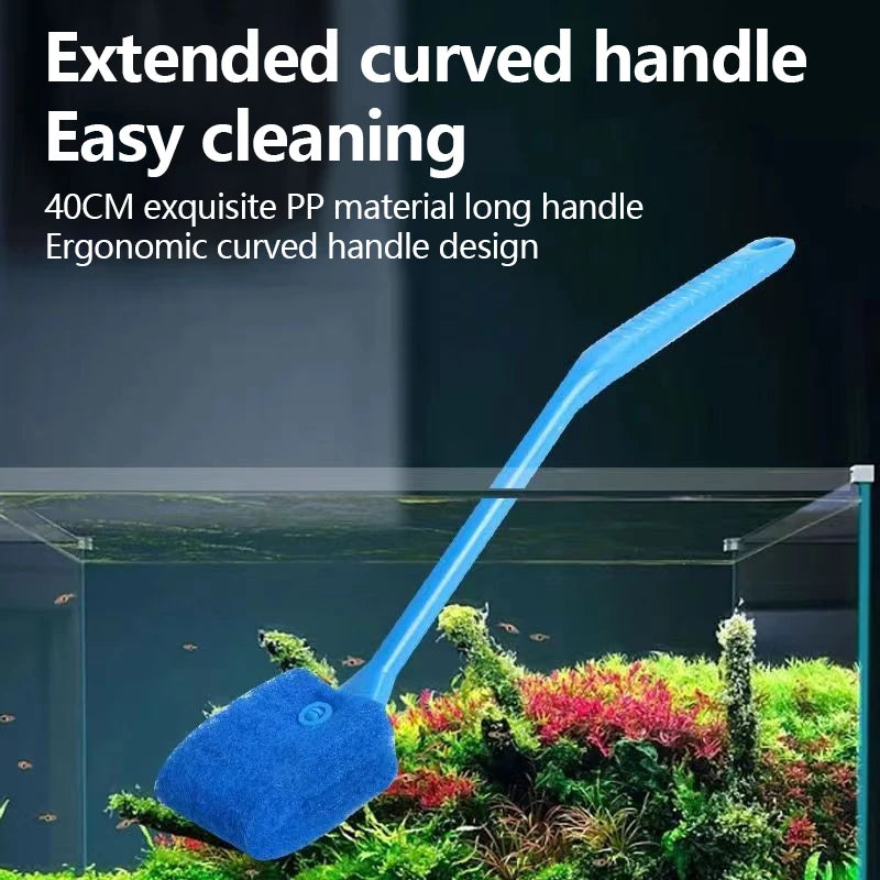 Fish Tank Glass Cleaner, Plant Cleaning Brush, Floating, Cleaning, Window Algae Scraping Sponge, Accessories, Aquarium Fish Tank Cleaning tool