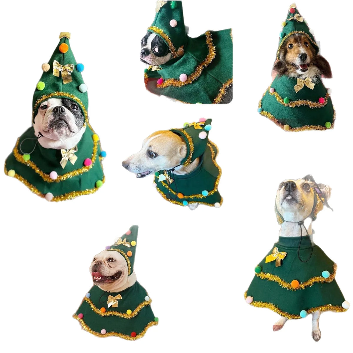 Dog Christmas Cape, Cute Cat Costume Christmas Role-playing Party