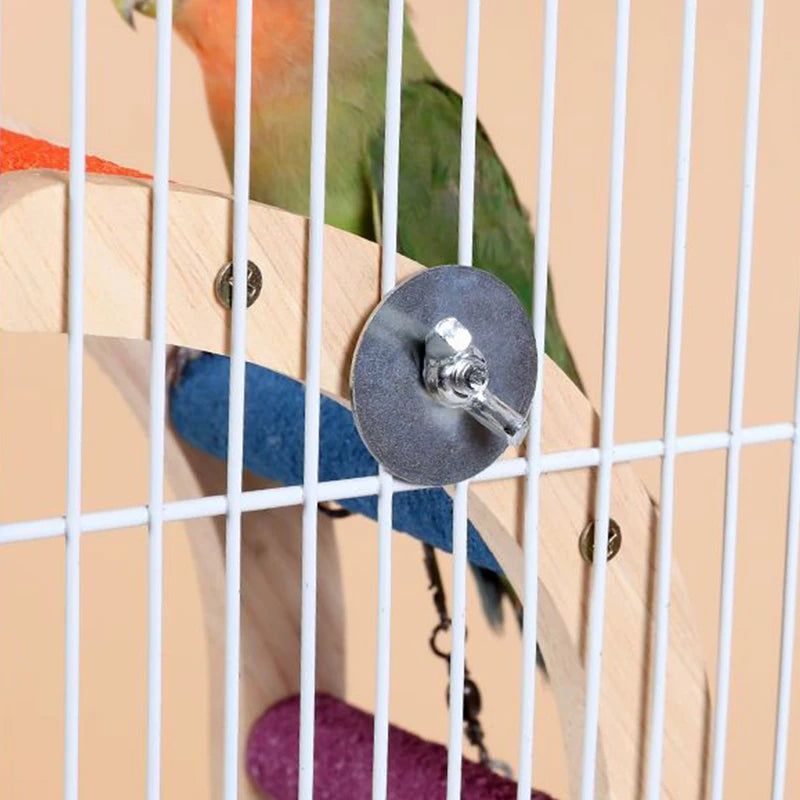 4/6/8 Step Bird Climbing Ladder, Parrot Toy, Ladder, Fun Climbing, Toys Wooden Exercise Rack and Bird Interaction
