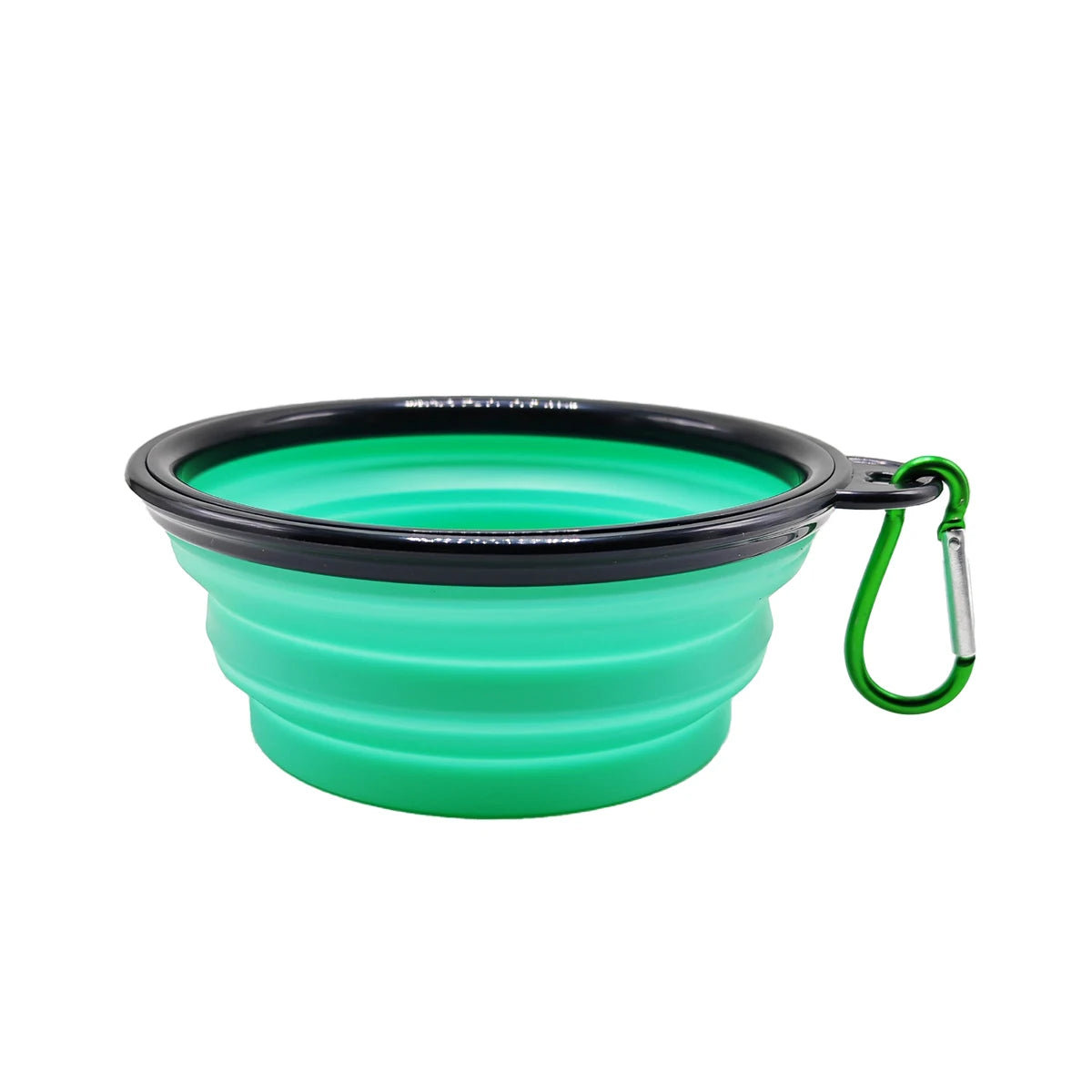Folding Portable Silicone Dog Feeder, Bowl 2-in-1 Pet Dispenser for Outdoor Travel, Food And Water Container for Dogs And Cats