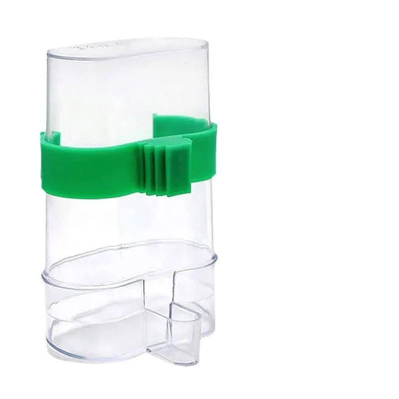 Automatic Bird Water Dispenser, Bird Drinking, Feeder, Transparent Bird Cage Water Fountain for Budgie Cockatiel, Lovebirds, Canary
