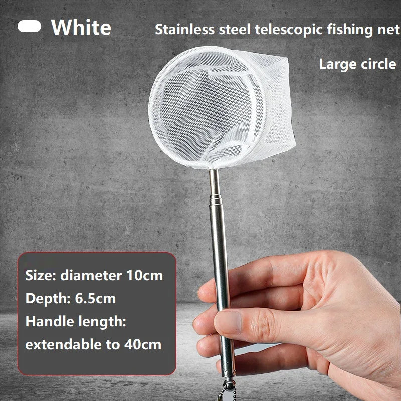 Aquarium Square Fishing Net Extendable Long Handle Fishing Gear for Catching Fish Shrimp Tank Clean Accessories YGQJYP04