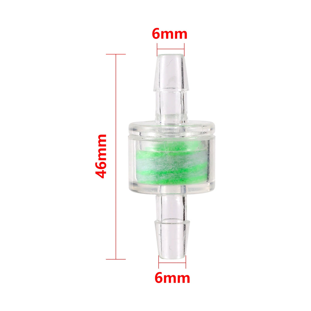 10PCS 6mm Fish Tank Air Pump Accessories, Aquarium Mini Air Hose, Water Filter, Fish Tank Cleaning Tool, Water Purifier Filter
