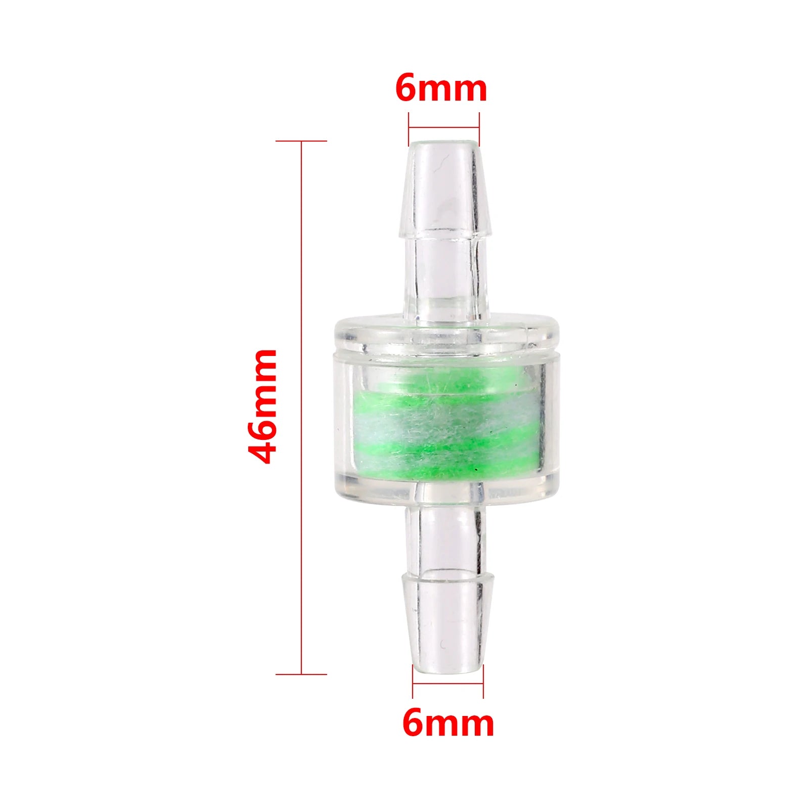 10PCS 6mm Fish Tank Air Pump Accessories, Aquarium Mini Air Hose, Water Filter, Fish Tank Cleaning Tool, Water Purifier Filter