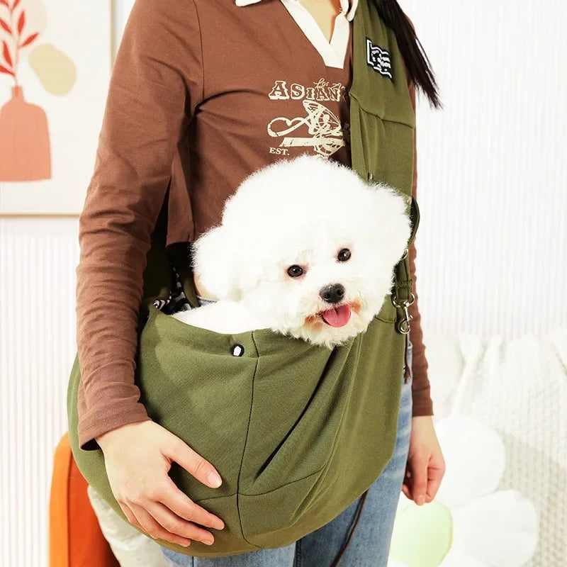 Comfortable Dog Crossbody Shoulder Bag Pet, Bag Outdoor Travel, Portable Cat Puppy Sling Carrier Bag Pet Carrying Supplies